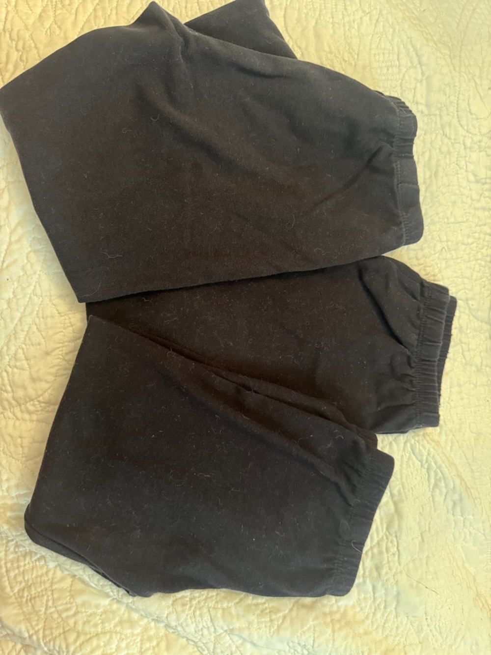 Kids Black Elastic Waist Leggings